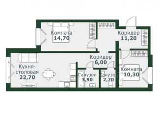 Продаю 2-комнатную квартиру, 73 м2, Челябинская область, Цветной бульвар, 12