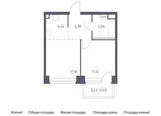 Продается однокомнатная квартира, 36.8 м2, Москва, метро Минская, жилой комплекс Нова, к1