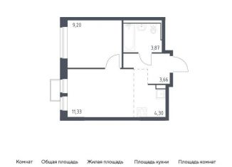 Продам 1-комнатную квартиру, 32.4 м2, Москва, Молжаниновский район