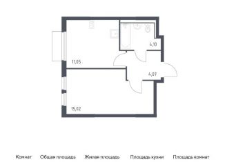 Продаю однокомнатную квартиру, 34.2 м2, Московская область