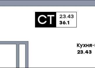 Продам квартиру студию, 36.1 м2, Самара, метро Российская