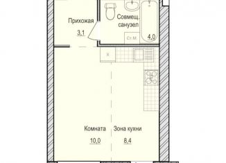 Продается квартира студия, 25.5 м2, село Первомайский