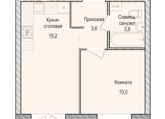 Продам 1-комнатную квартиру, 32.7 м2, село Первомайский