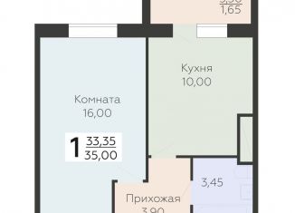 Продам 1-комнатную квартиру, 35 м2, Всеволожск, ЖК Радужный