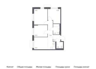 Продажа 3-комнатной квартиры, 66.6 м2, поселение Кокошкино, жилой комплекс Новое Внуково, к33