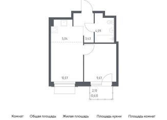 Продажа однокомнатной квартиры, 32.9 м2, поселение Кокошкино, жилой комплекс Новое Внуково, к31