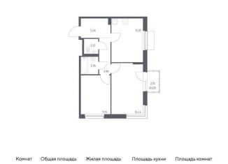 Продам двухкомнатную квартиру, 55 м2, поселение Кокошкино, жилой комплекс Новое Внуково, к32