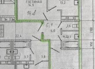 Продается 2-ком. квартира, 56.5 м2, Краснодар, улица им. Героя Сарабеева В.И., 3, ЖК Керченский