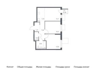 Продам двухкомнатную квартиру, 53.7 м2, Московская область, жилой комплекс Мытищи Парк, к5