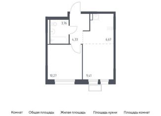 Продается 2-комнатная квартира, 34.4 м2, Химки, жилой комплекс Квартал Ивакино, к3