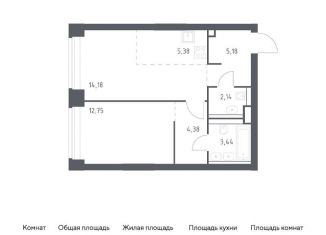 Продажа 1-комнатной квартиры, 47.5 м2, Москва, метро Минская