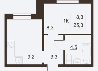 Продается однокомнатная квартира, 25.8 м2, Волхов, Волховский проспект, 53