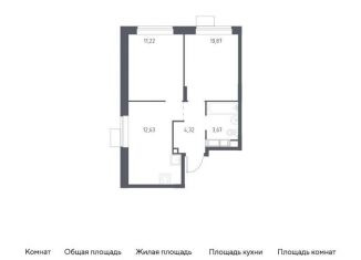 Продажа 2-комнатной квартиры, 42.7 м2, Балашиха, жилой квартал Новоград Павлино, к34