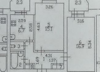 Продается двухкомнатная квартира, 50.4 м2, Кронштадт, Петровская улица, 12/4
