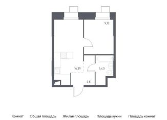 Продажа однокомнатной квартиры, 35.1 м2, Москва, многофункциональный комплекс Тропарево Парк, к2.3