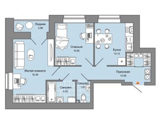 Продажа 2-ком. квартиры, 55 м2, Киров, Ленинский район, улица Дмитрия Козулева, 2