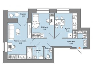 Продам 2-комнатную квартиру, 55 м2, Киров, Ленинский район, улица Дмитрия Козулева, 2к1