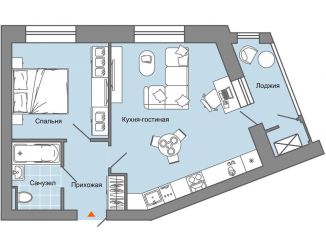 Продажа однокомнатной квартиры, 48 м2, село Первомайский, улица Строителя Николая Шишкина, 11/2