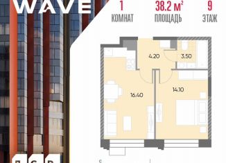 Продаю однокомнатную квартиру, 38.2 м2, Москва, район Москворечье-Сабурово