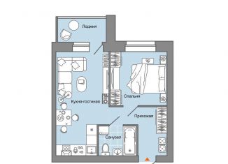 Продается однокомнатная квартира, 40 м2, Киров, улица Дмитрия Козулева, 2к3