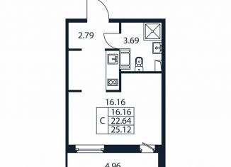 Продается квартира студия, 27.6 м2, Ярославская область, Романовская улица, 2