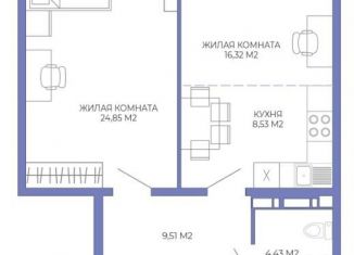 Продам двухкомнатную квартиру, 63.6 м2, Пензенская область