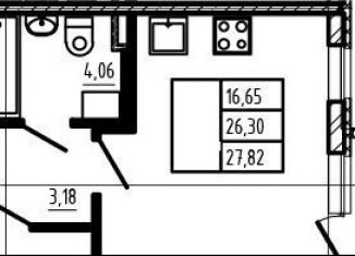 Квартира на продажу студия, 26.3 м2, Сертолово