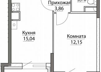 Продажа 1-комнатной квартиры, 42.2 м2, посёлок Красный Бор