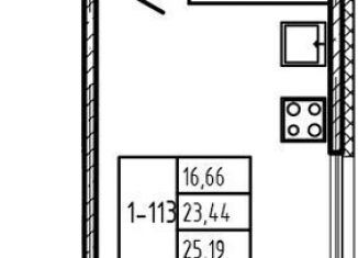 Квартира на продажу студия, 23.4 м2, Сертолово