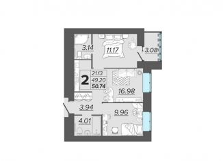 Продаю 2-комнатную квартиру, 50.7 м2, Брянск