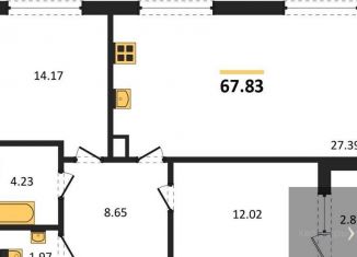 Двухкомнатная квартира на продажу, 67.8 м2, Воронеж, улица Ворошилова, 1, Ленинский район