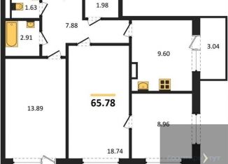 Продам 3-комнатную квартиру, 65.8 м2, Воронеж, Острогожская улица, 156/2, Советский район