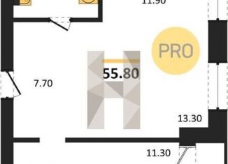 2-ком. квартира на продажу, 55.8 м2, Новосибирск, метро Заельцовская