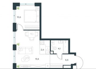 Продажа 2-ком. квартиры, 42.2 м2, Москва, район Очаково-Матвеевское