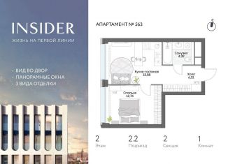 Продаю 1-комнатную квартиру, 38.2 м2, Москва, метро Автозаводская, Автозаводская улица, 24к1