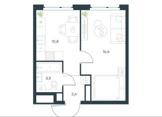 Продаю 1-ком. квартиру, 33.5 м2, Москва, метро Мичуринский проспект