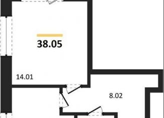 Продам 1-комнатную квартиру, 38 м2, Воронеж, Коминтерновский район