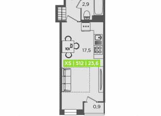 Продаю квартиру студию, 23.6 м2, Санкт-Петербург, Планерная улица, 87к1, Приморский район