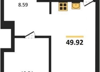 Продам однокомнатную квартиру, 49.9 м2, Воронеж, Коминтерновский район