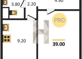 Продается 1-ком. квартира, 39 м2, Воронеж, Левобережный район