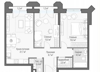 Продам 2-комнатную квартиру, 70.3 м2, Москва, метро Фонвизинская, улица Академика Королёва, 21