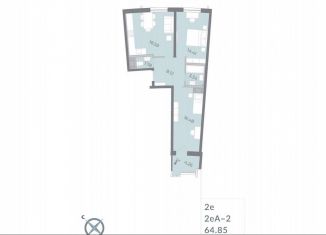 Продается двухкомнатная квартира, 64.9 м2, Санкт-Петербург, муниципальный округ Гавань