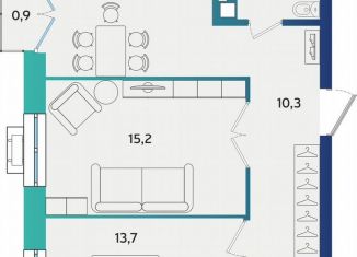 Продажа 2-комнатной квартиры, 58.8 м2, Татарстан