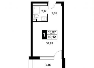 Продается квартира студия, 19.1 м2, Алушта, Перекопская улица, 4