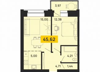 Продам 2-ком. квартиру, 45.6 м2, Архангельск, Карпогорская улица, 12