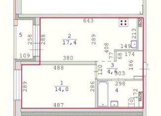 Продаю 1-комнатную квартиру, 40.8 м2, Екатеринбург, улица Николая Кичигина, 7/3, ЖК Нова парк