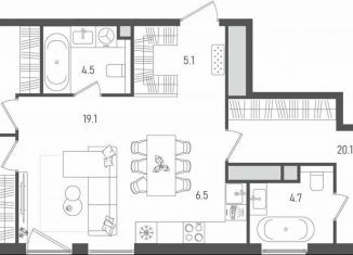 Продажа 4-ком. квартиры, 85.2 м2, Москва, 2-й Павелецкий проезд, 7