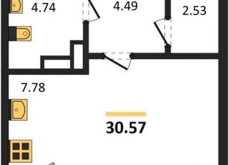 Продам квартиру студию, 30.6 м2, Воронежская область