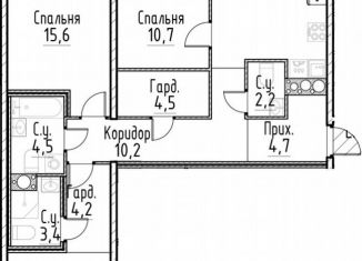 3-ком. квартира на продажу, 96.2 м2, Санкт-Петербург