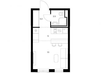 Продаю квартиру студию, 21.7 м2, Татарстан